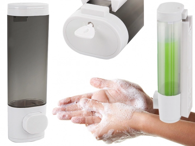 Dozownik ścienny do mydła i szamponu 300 ml