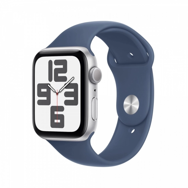 Zegarek SE GPS, 40 mm aluminiowa koperta w srebrnym kolorze z denimowym sportowym paskiem - rozmiar M/L