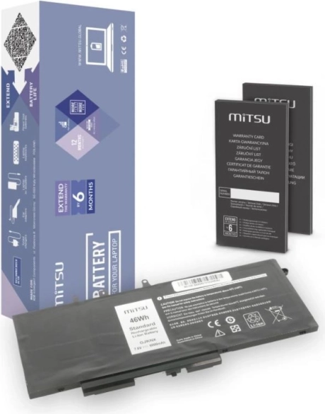 Bateria do Dell Latitude 5490, 5590 6000 mAh