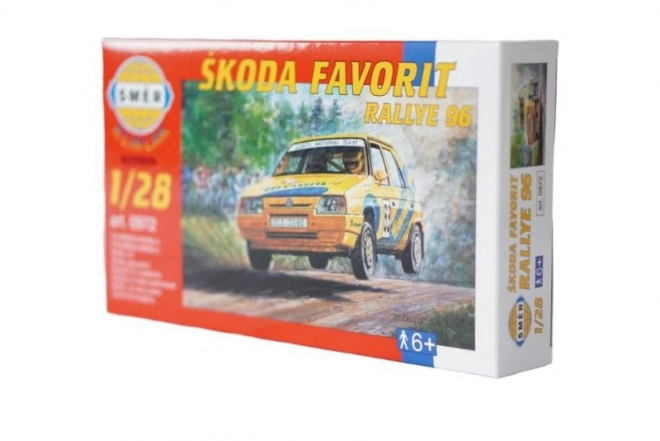 Model samochodu Škoda Favorit Rallye 96 w skali 1:72