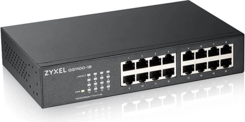 Niezarządzalny gigabitowy switch ZYXEL GS1100-16 (16 portów)