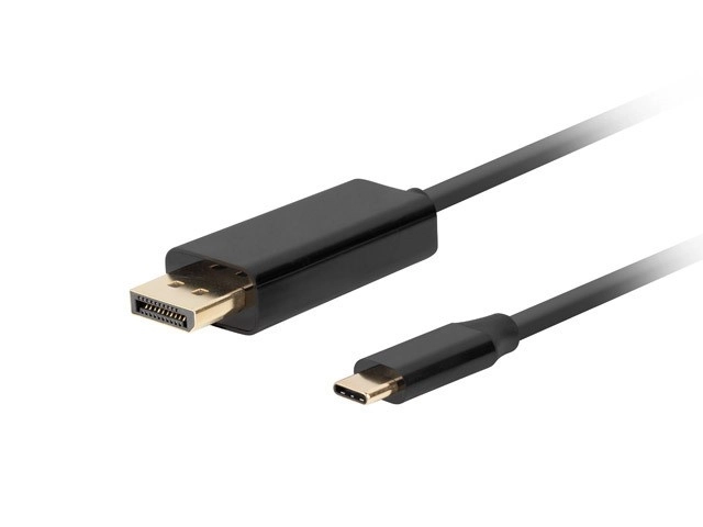Kabel USB-C do DisplayPort 1.8m 4K 60Hz czarny