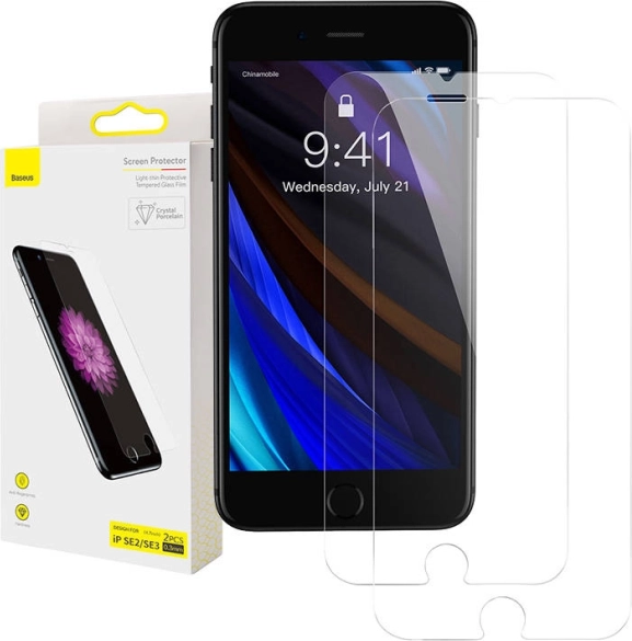 Szkło hartowane Baseus do iPhone SE 2 i SE 3