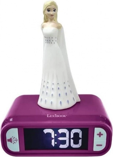 Ozdobny budzik z nocnym światłem LED