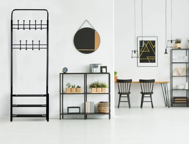 Wieszak na ubrania + szafka, półka, półka na buty ModernHome