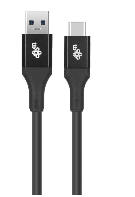 USB kabel USB 3.0 - USB-C 2m Premium 3A czarny