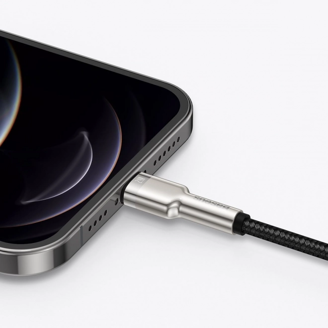 USB kabel do Lightning Baseus Cafule, 2,4A, 1m (czarny)