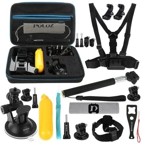 Puluz 20w1 zestaw akcesoriów do kamer sportowych (kompatybilny z DJI Osmo Action 5 Pro i GoPro)