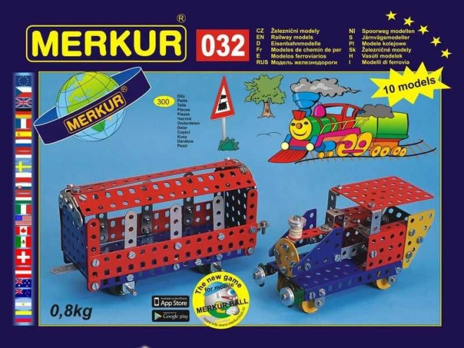 Merkur 032 modele kolejowe - 300 części