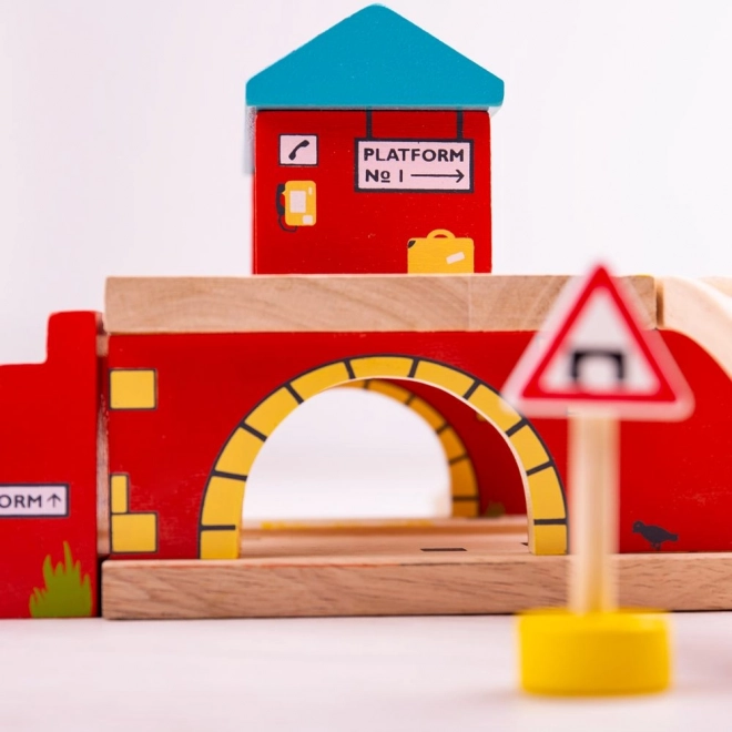 Bigjigs Rail Stacja Nad Drogą