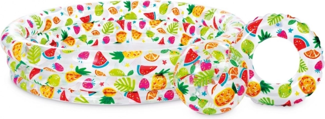 Nadmuchiwany zestaw basenowy Hawaii dla dzieci 132 × 28 cm