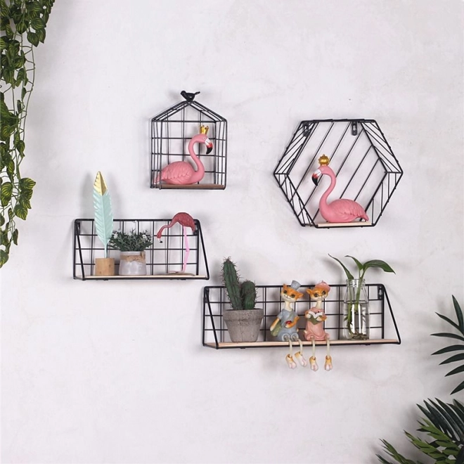 Półka ścienna styl LOFT 29,5 cm- czarna
