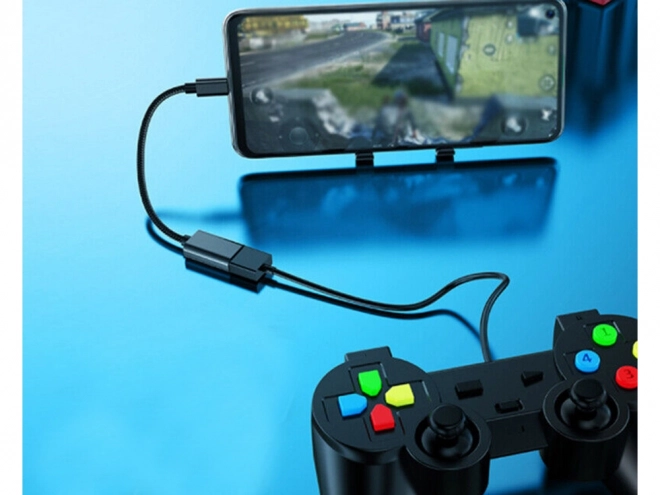 USB-C na USB-A 3.0 OTG adapter z plecionym kablem