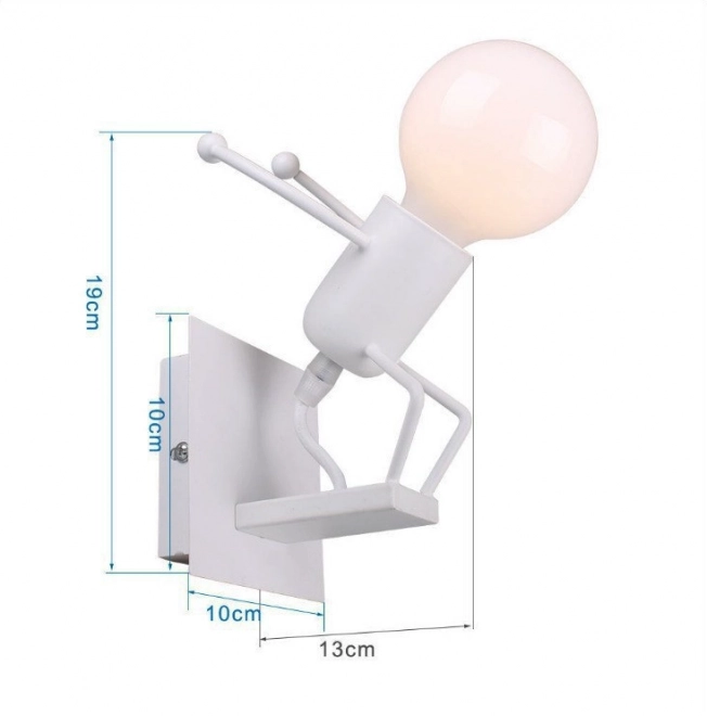 Lampa ścienna Loft czarna