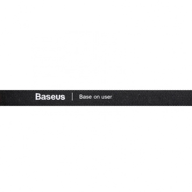Baseus czarna taśma na rzepy 1m