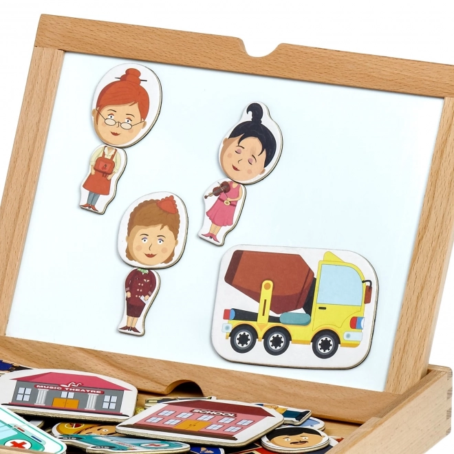 Lucy & Leo Zgadniesz mój zawód? Gra magnetyczna w walizce