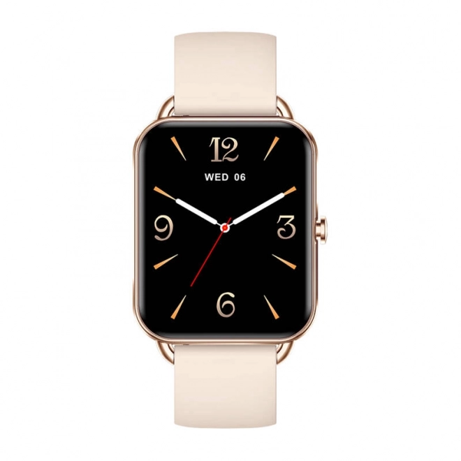 Praktyczne smartwatch Colmi P20 w złotym kolorze
