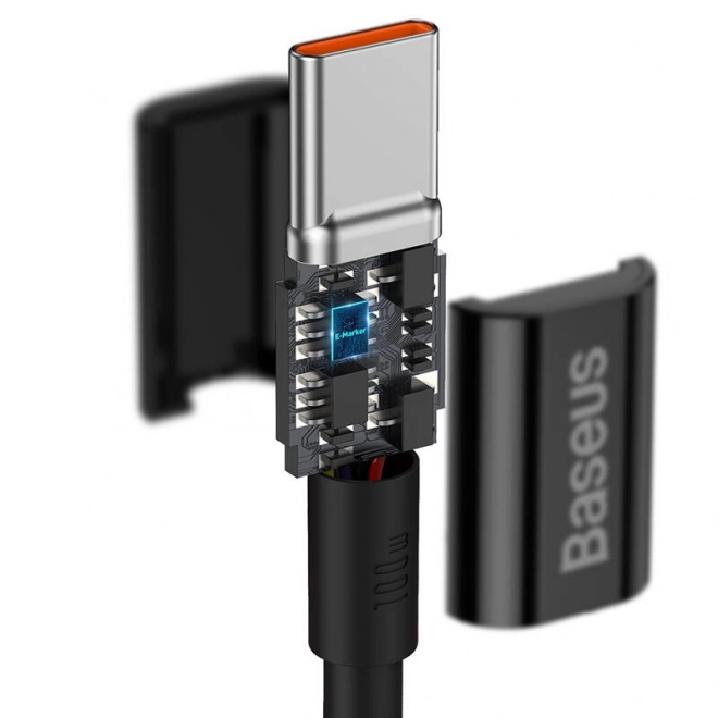 Kabel Baseus Superior Series USB-C na USB-C, 100W, 2m (czarny)