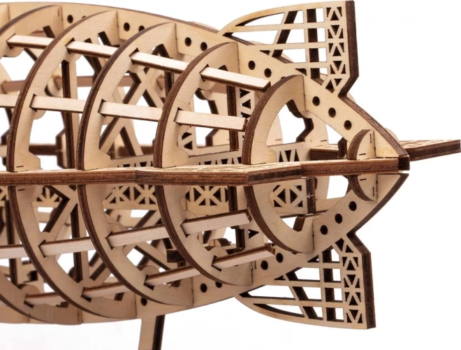Sterowiec - Drewniane Puzzle 3D