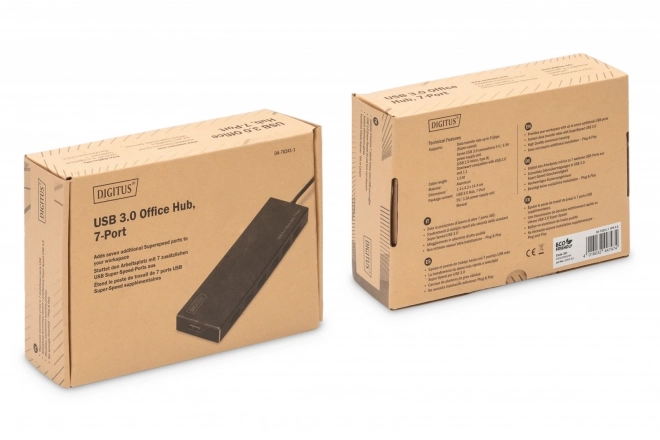 USB 3.0 hub 7-portowy, aluminiowy