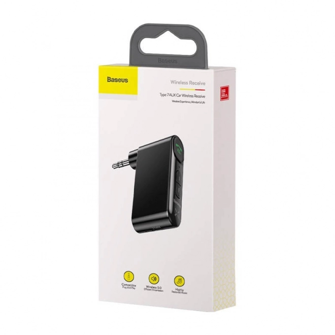 Baseus Qiyin AUX odbiornik Bluetooth do samochodu czarny