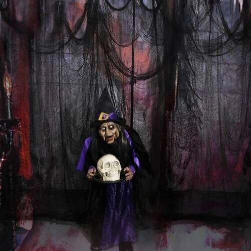 Dekoracja na Halloween pajęczyna 198 x 76 cm