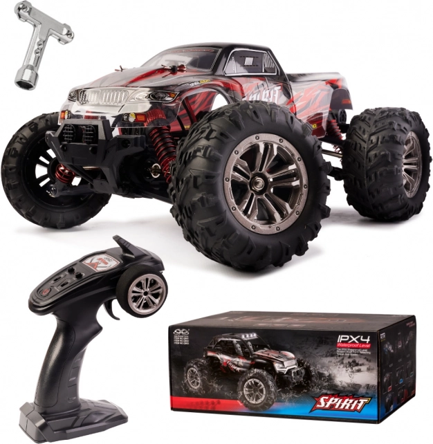 Auto RC 1:16 bezszczotkowe, 52 km/h, czerwone