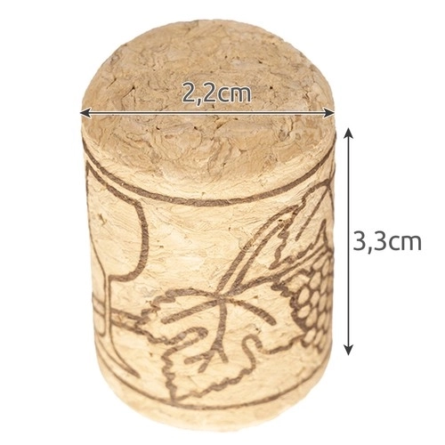 Zatyczki do butelek wina - 100 sztuk. Ruhhy 22876
