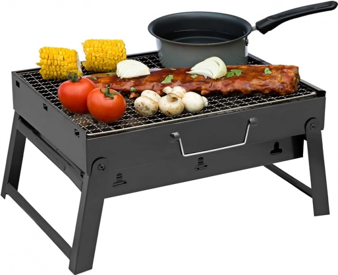 Przenośny składany grill na węgiel drzewny na kemping i BBQ
