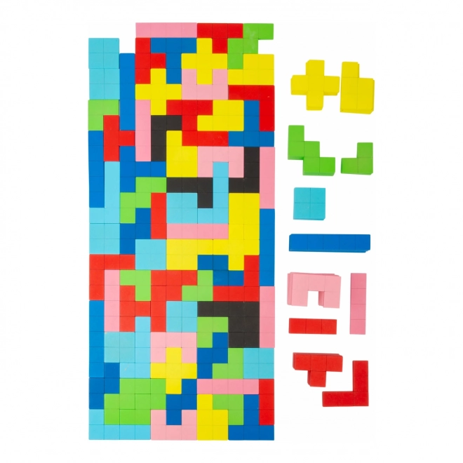 Mały Foot Drewniany Tetris