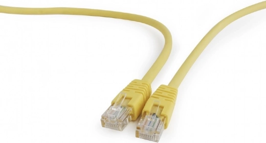 Patch kabel Cat.5e z wtryskową osłoną 1,5 m żółty