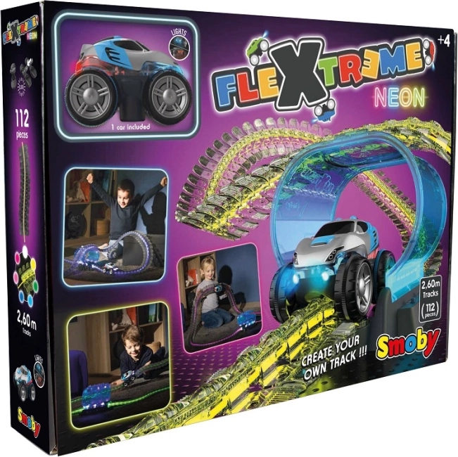 Smoby Flextreme Neon – startowy tor wyścigowy z autem