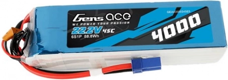 Bateria LiPo Gens Ace 22,2 V 4000 mAh 45C 6S z wtykiem EC5