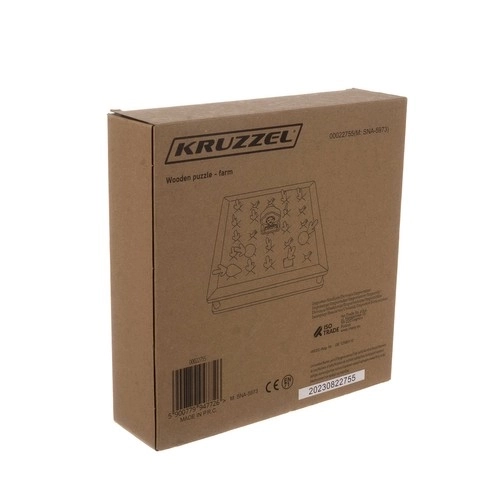 Drewniane puzzle - farma Kruzzel 22755