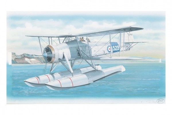 Model Fairey Swordfish Mk.2 26,4x29cm w pudełku 34x19x5,5cm