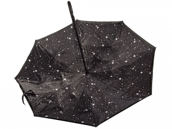 Parasol odwrócony składany mocne druty solidny stojący parasol – Czarny