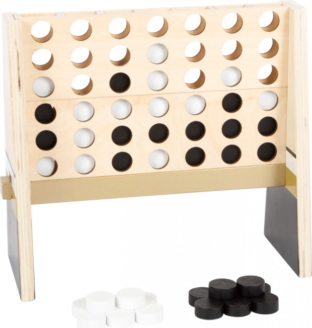 Drewniana gra Cztery w rzędzie Small Foot Gold Edition