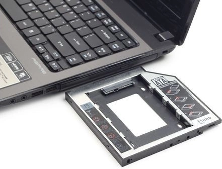 Adapter do napędu optycznego 12,7 mm dla 2,5‑calowego SATA HDD/SSD