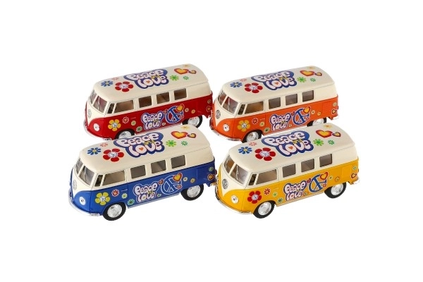 Autobus Kinsmart VW Klasyczny metal/plastik 13cm na napęd wsteczny