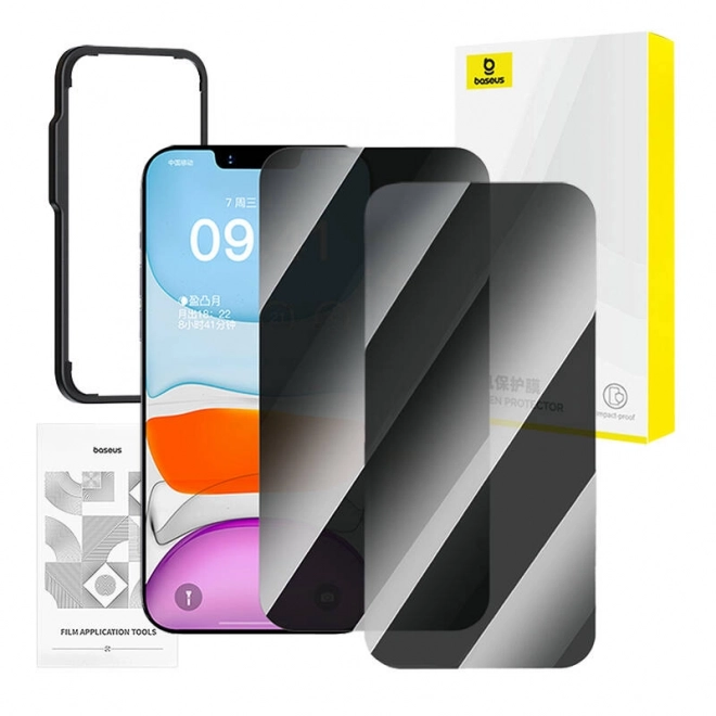 Baseus Superior matowe szkło ochronne do iPhone 11 Pro/X/XS + 2x zestaw czyszczący i EasyStick