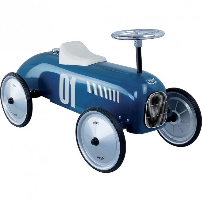 Retro metalowy rowerek niebieski