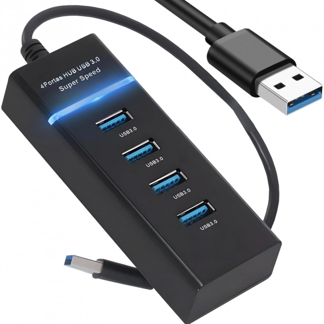 Hub USB 3.0 z 4 portami do szybkiego transferu danych