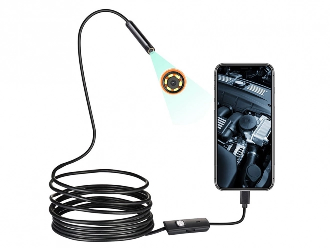 Endoskopowa kamera inspekcyjna android pc usb 5m led