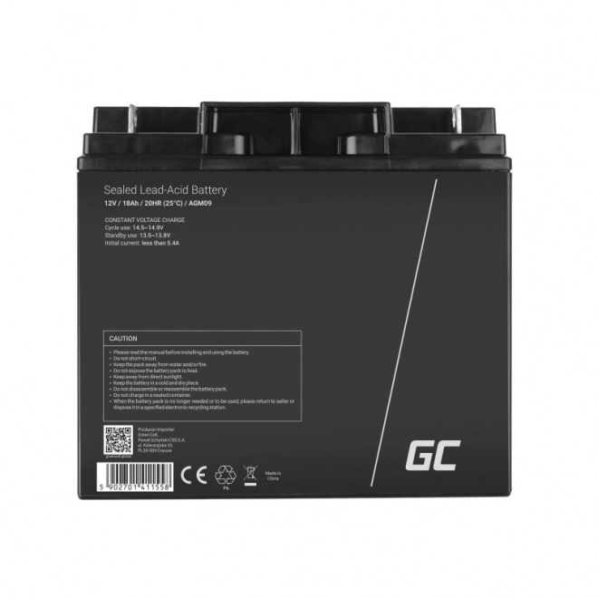 Akumulator AGM 12V 18Ah Bezobsługowe baterie dla UPS ALARM