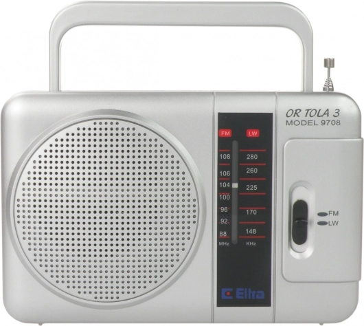 Przenośne radio ELLRA Tola srebrne
