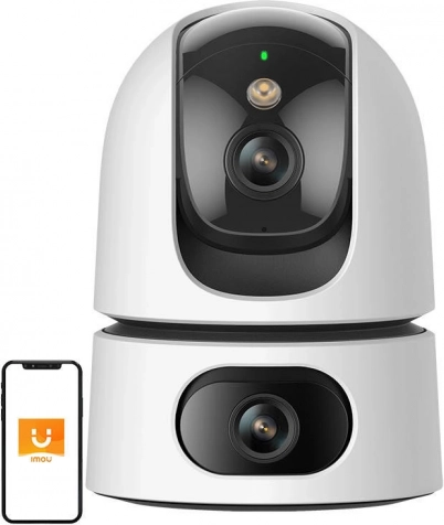 Wewnętrzna kamera Wi‑Fi imou Ranger Dual 8MP z obrotowym podwójnym obiektywem