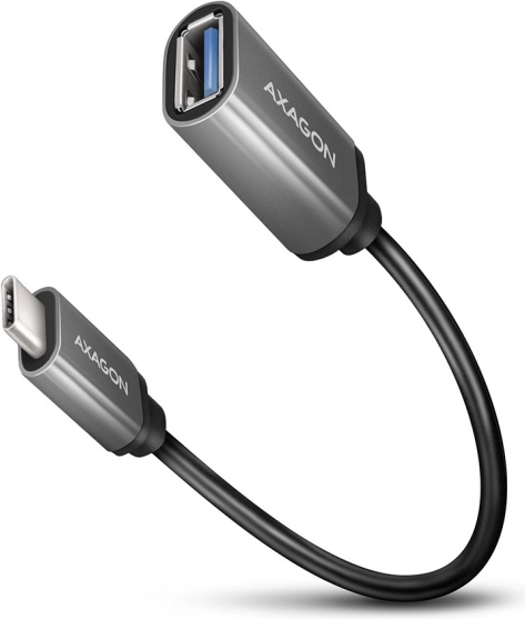 AXAGON RUCM-AFAC adapter kablowy USB-C na USB-A, 0,2 m, 3 A, aluminiowe końcówki