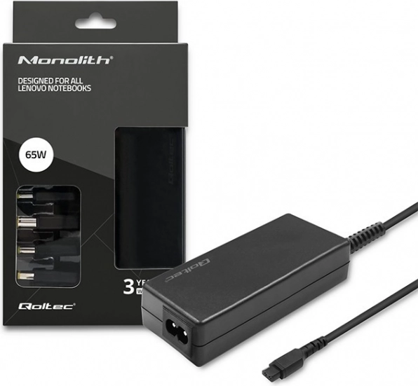 Uniwersalny zasilacz do laptopów Lenovo 65W z 4 konektorami