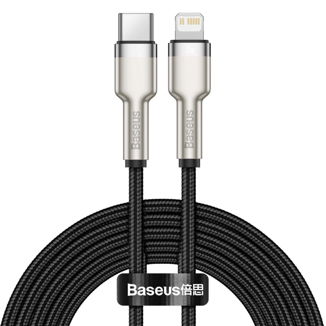 Baseus kabel USB-C do Lightning Cafule 20W, 2m czarny