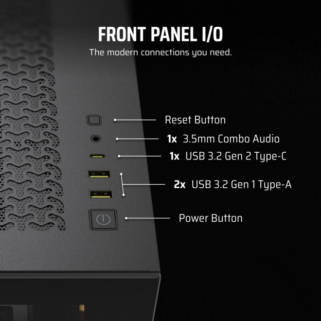 Obudowa komputera Mid-Tower 3500X ICUE LINK RGB TG czarna
